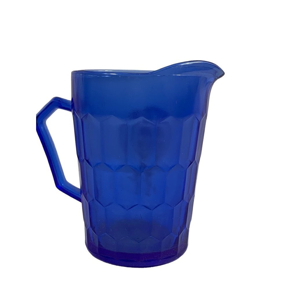 Vintage Shirley Temple Blue Glass Pour Cup - Picture 2 of 3